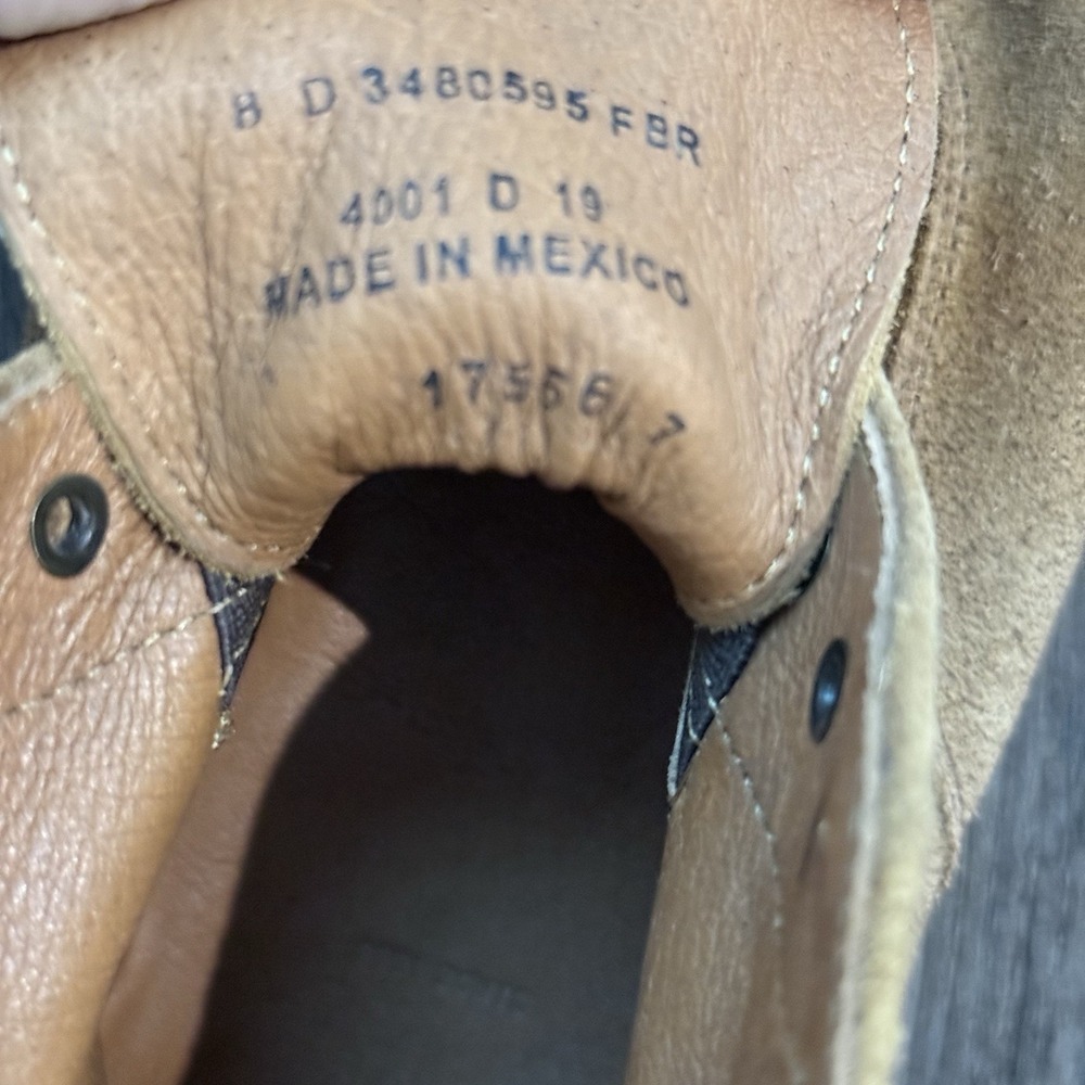 Frye Paul Lace UP Chukka Boots Faded Brown Mens 8 D Made In Mexico - Picture 11 of 11